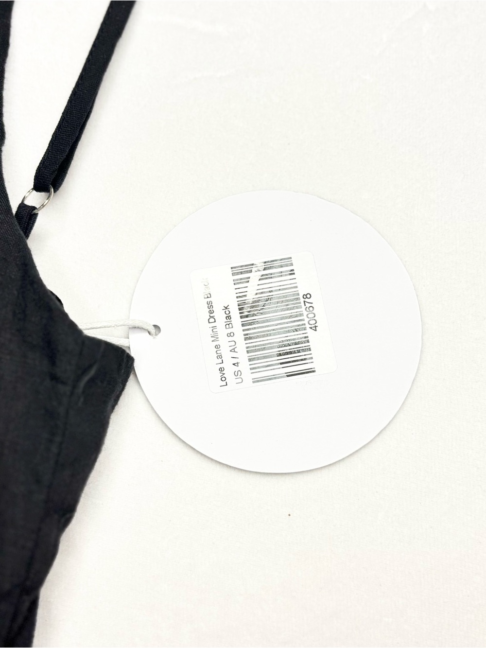 NWT Princess Polly Love Lane Mini Black Tie-Waist Slip Dress - Women - Picture 2 of 7